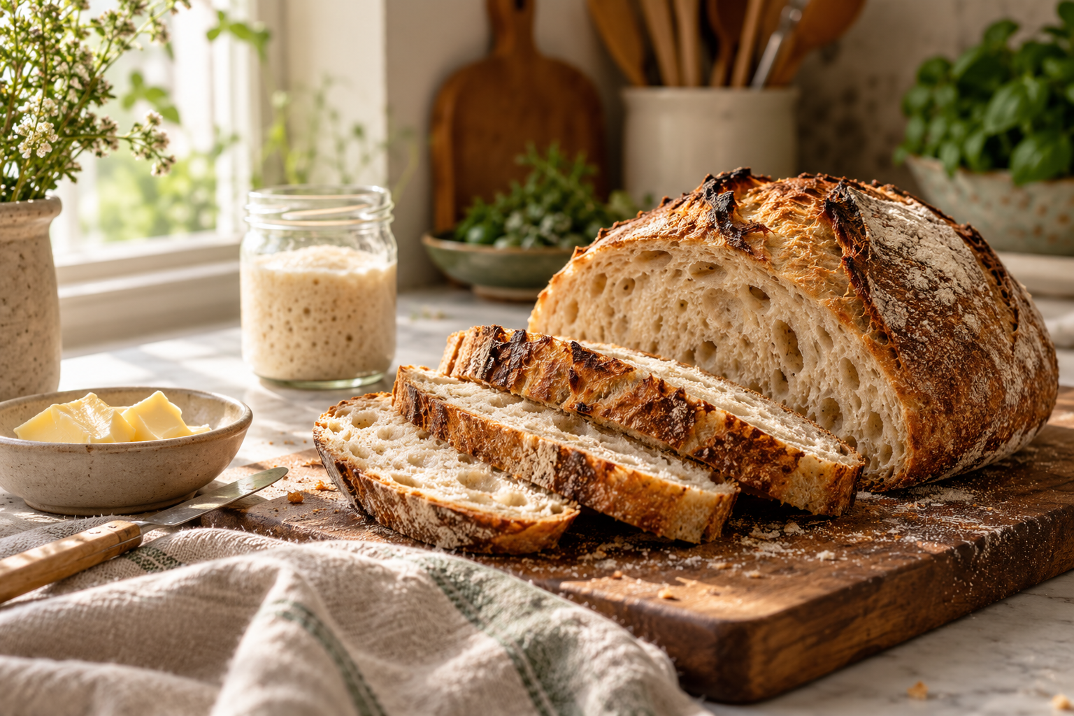 Classic white sourdough — serving inspiration