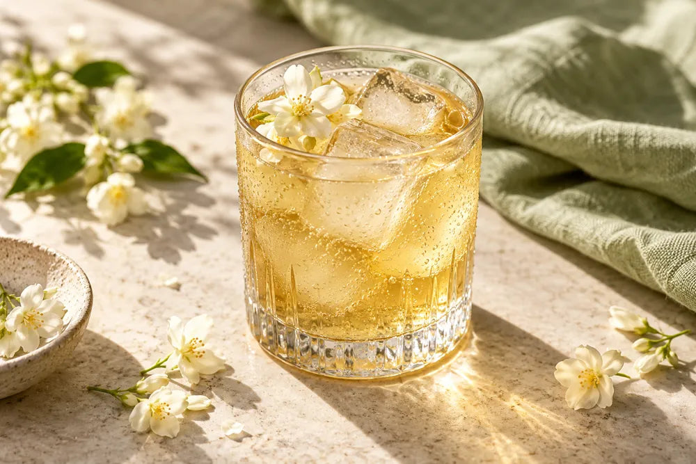 Jasmine Kombucha serving suggestion