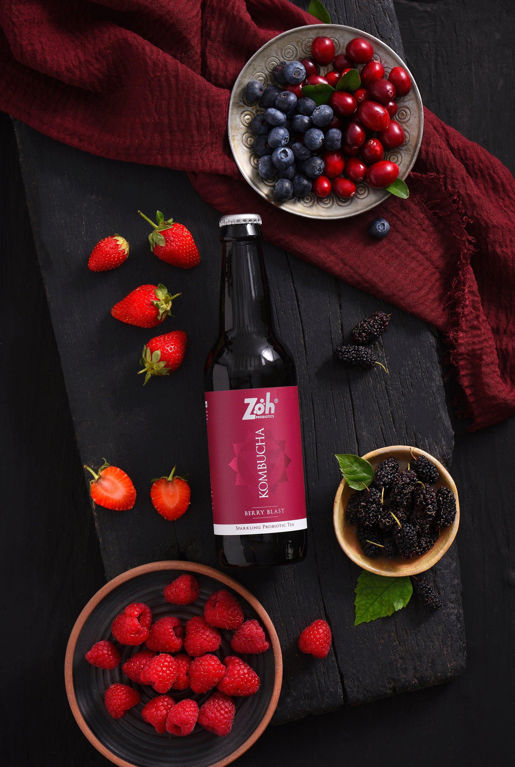 Vegan Kombucha Sampler Pack: Discover 9 Probiotic Flavors | Zoh Probiotics - Zoh Probiotics