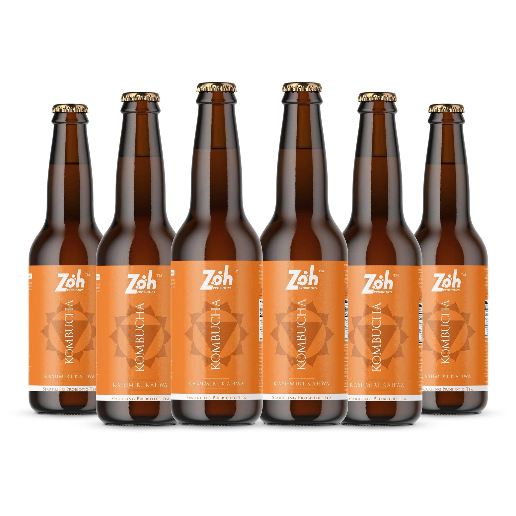 Zoh Kashmiri Kahwa Kombucha 6-Pack: Save on India's Tradition-Infused Beverage