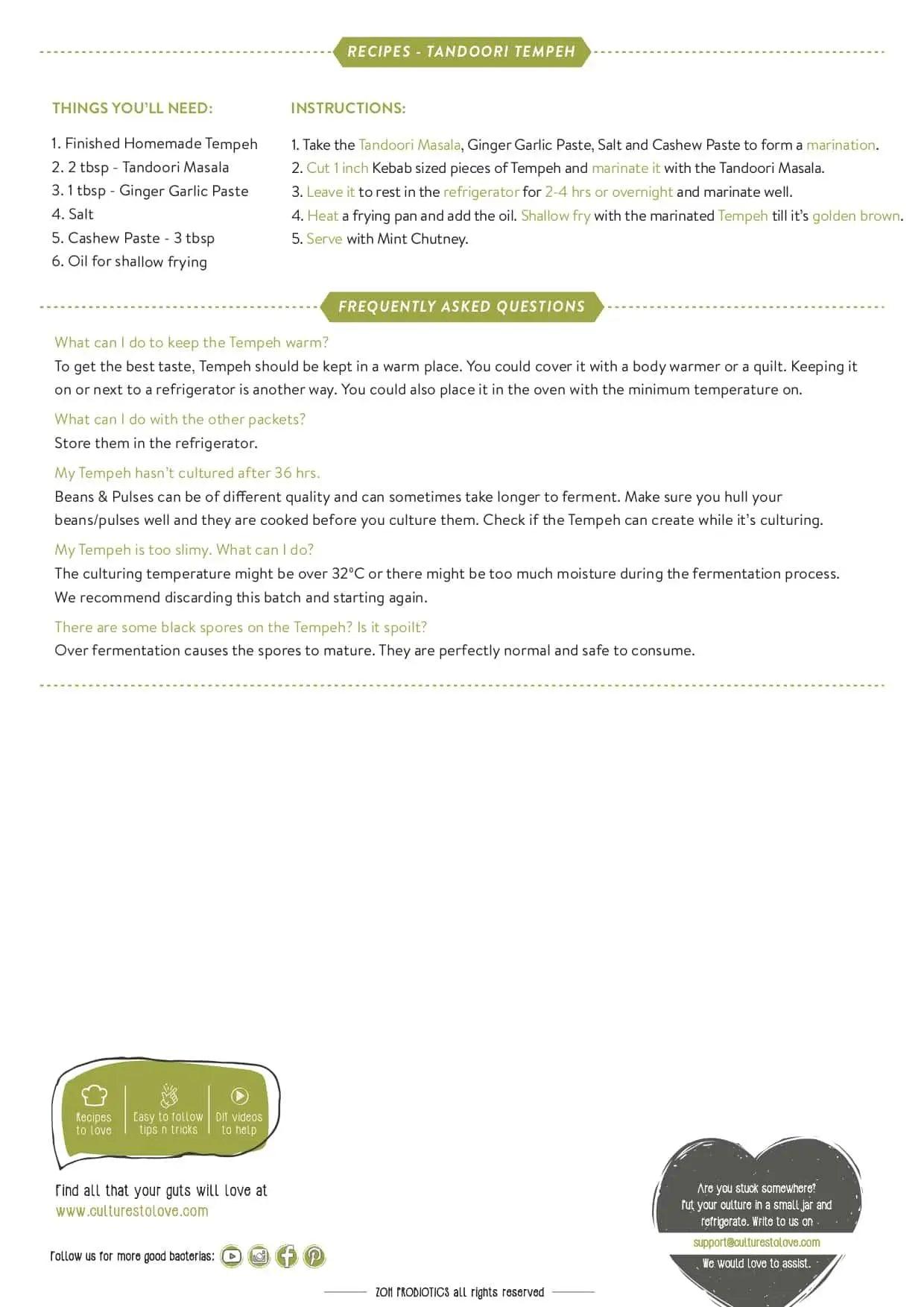 Soy-Free Tempeh Starter