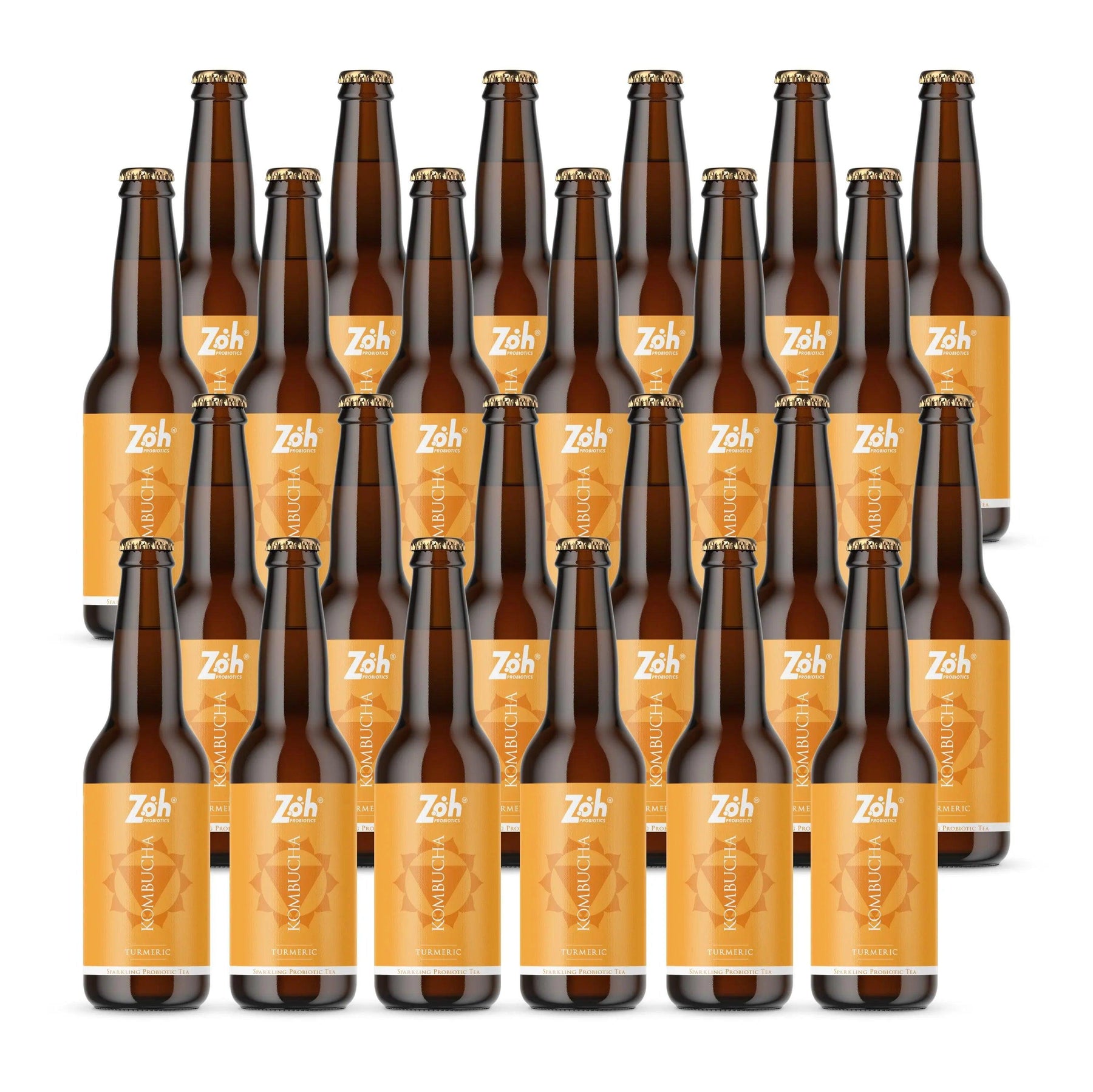 Zoh Turmeric Kombucha 24-Pack: Year-Long Health Ritual, India's Ayurvedic Leader
