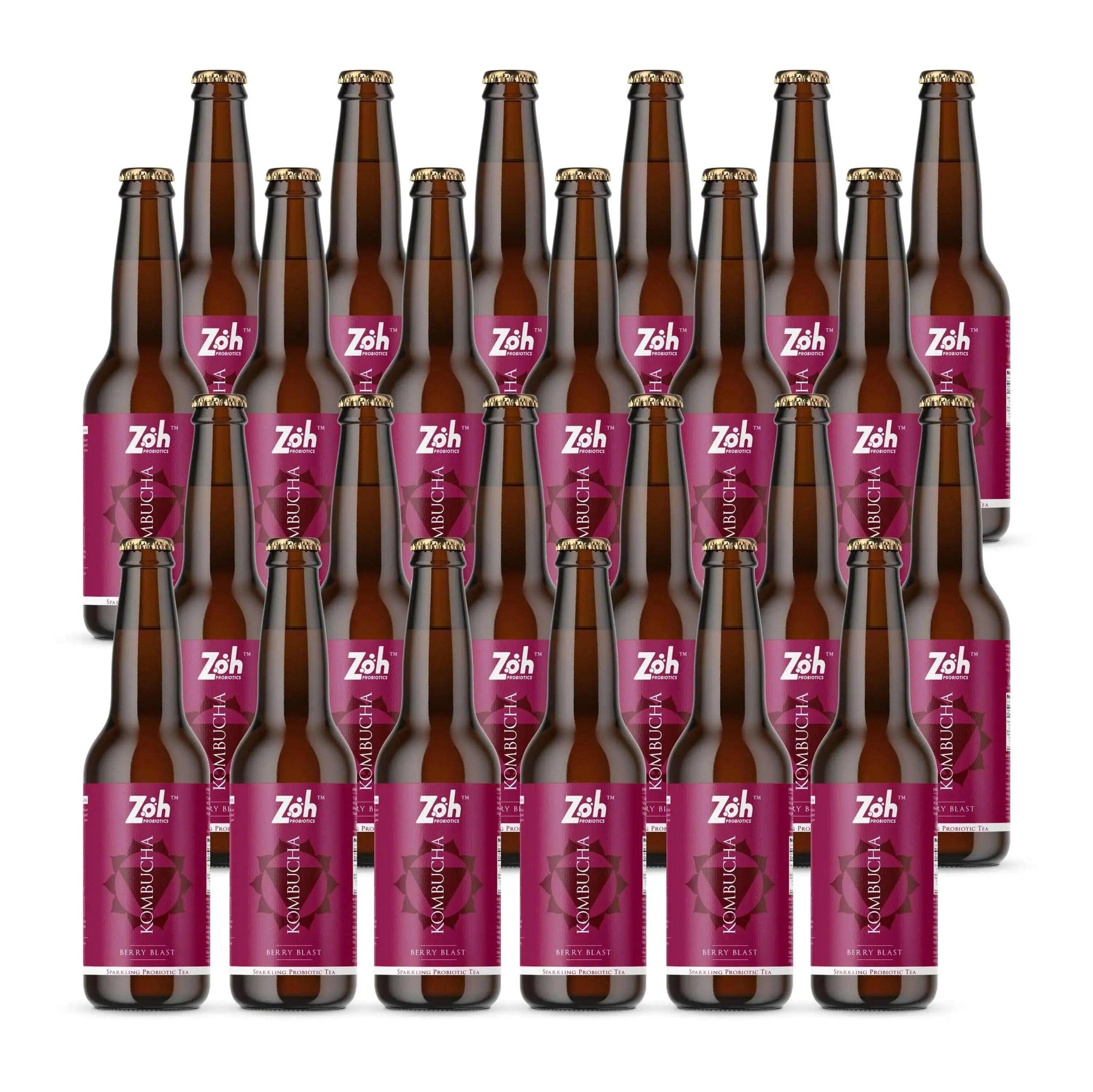 24-pack of berry blast Zoh Kombucha, organic kombucha in India
