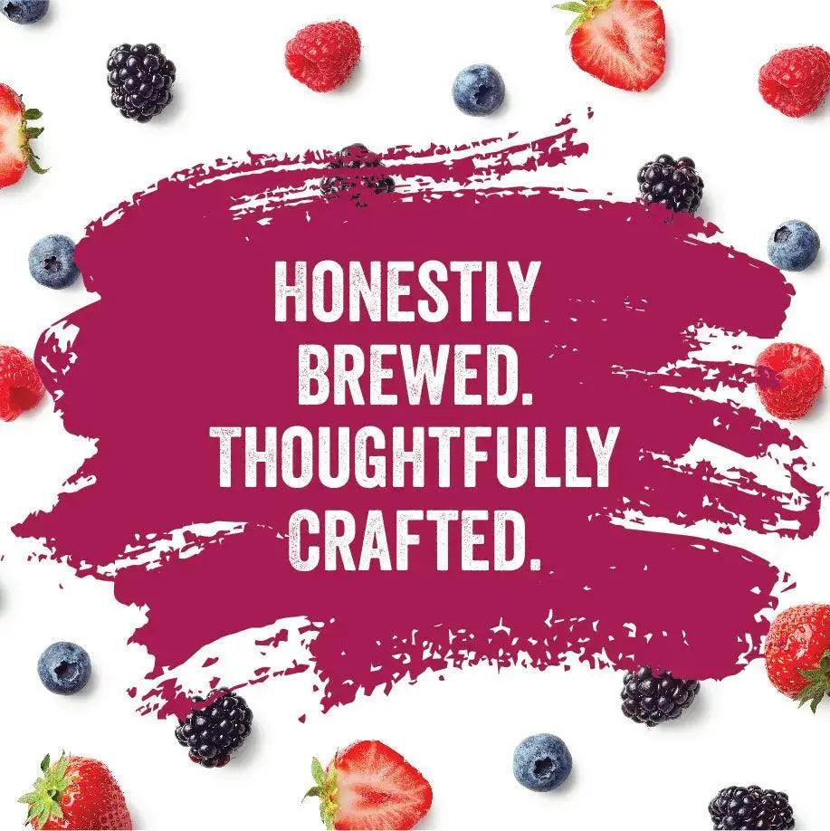 Honestly brewed berry blast Zoh Kombucha, thoughtfully crafted probiotics, India