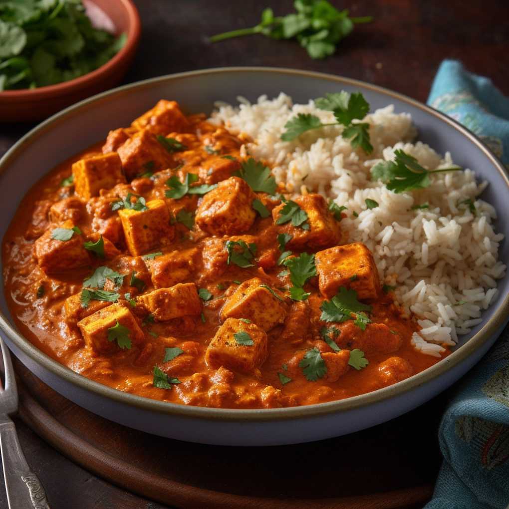 "Serving Hot Tempeh Tikka Masala"