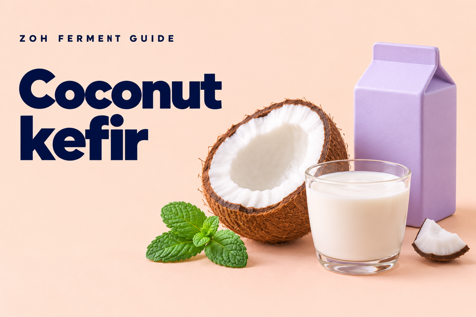 Zoh illustrated coconut kefir