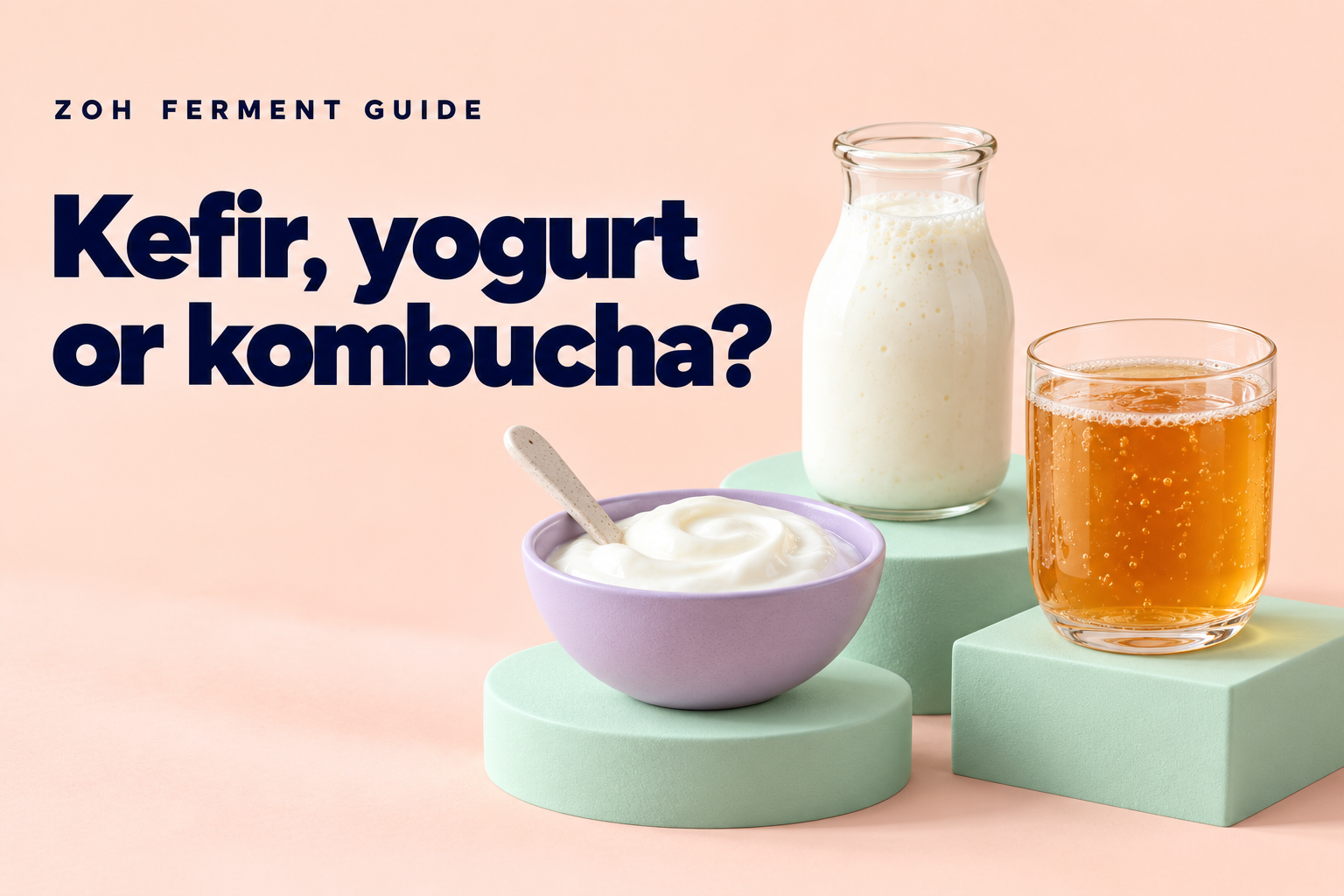 Zoh illustrated kefir yogurt kombucha