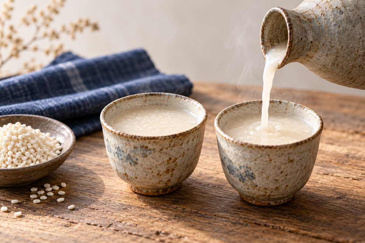 Amazake Recipe with Dried Rice Koji: A Naturally Sweet Rice Drink serving inspiration