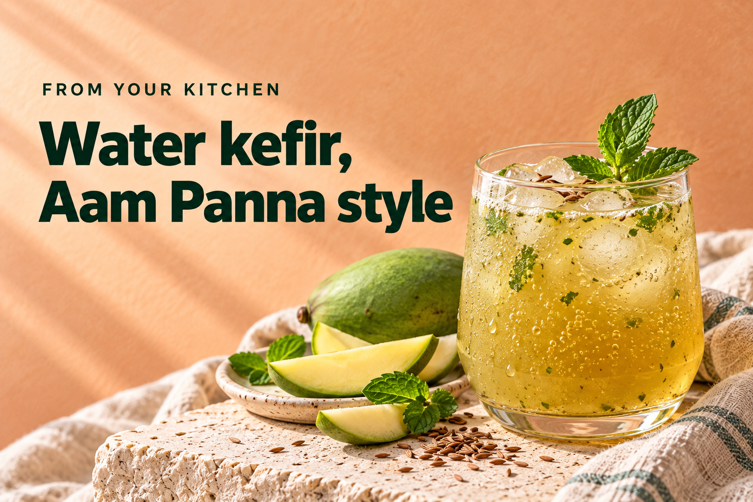 Water kefir, Aam Panna style