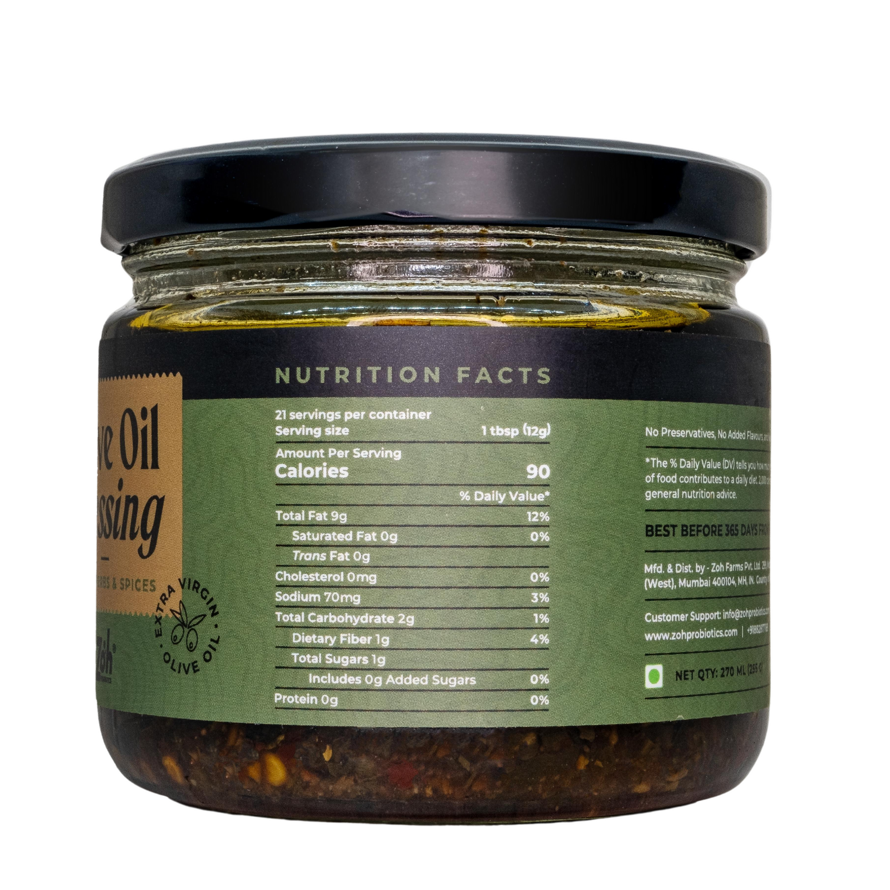Zoh Kombucha Salad Dressing | Mixed Herbs | India