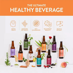 Zoh Ginger Lemon Water Kefir: 9 Flavours, Ultimate Hydration & Digestive Support, Natural Health India