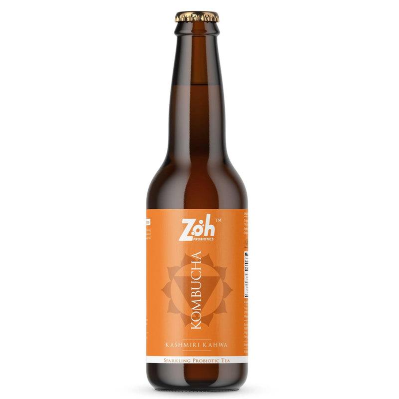 Kashmiri Kahwa Kombucha | Raw & Unpasteurised | Zoh Probiotics
