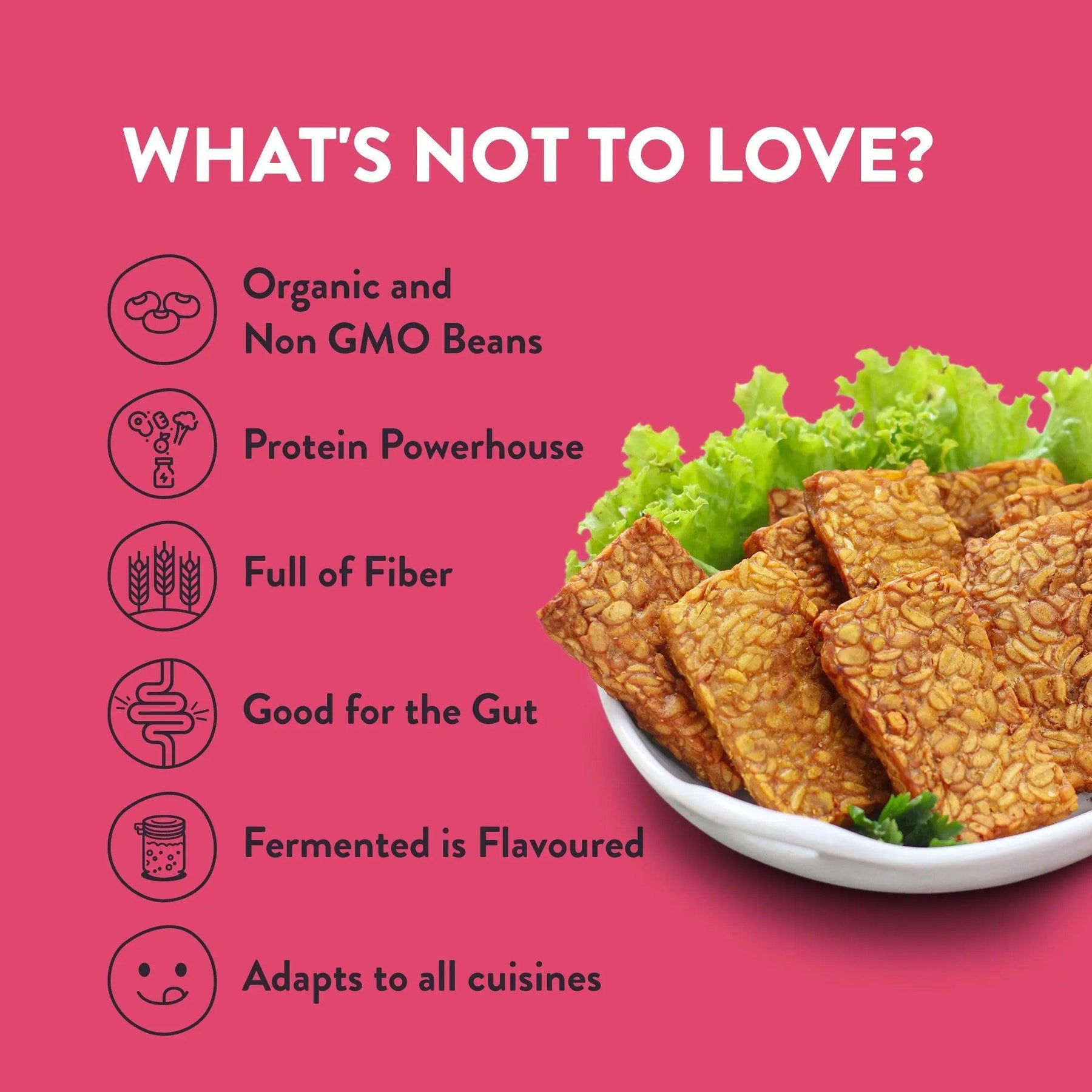 Love bulk tempeh in Mumbai: Zoh Peri Peri, organic, non-GMO, protein, fiber, gut-friendly, globally adaptable cuisine