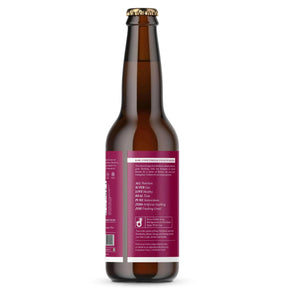Left Side View of Peach Zoh Kombucha: Water Kefir, India