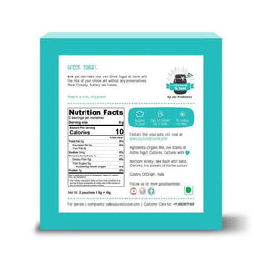 Zoh Probiotics Greek Yogurt Kit Packaging - Back View
