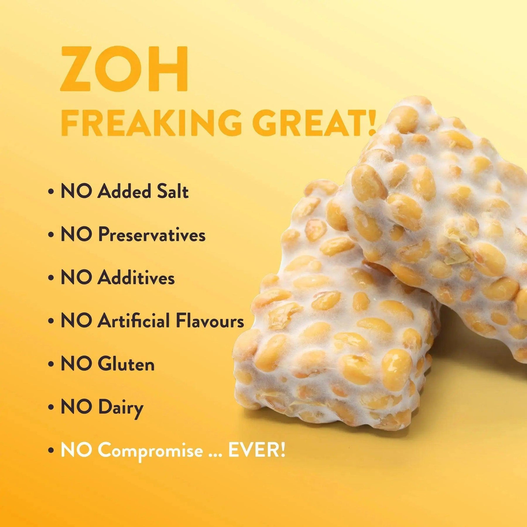 Bulk tempeh Zoh Hot and Sweet, No Salt, No Gluten, No Dairy - Purely Great in Mumbai