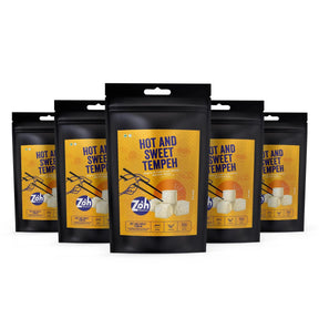Value pack of bulk tempeh Zoh Hot and Sweet: Buy 5 packs of delicious, nutritious tempeh in Mumbai