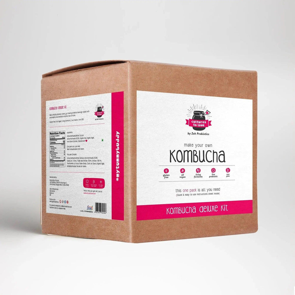 Kombucha Brewing Mastery Kit | Complete SCOBY Starter Set | Zoh Probiotics