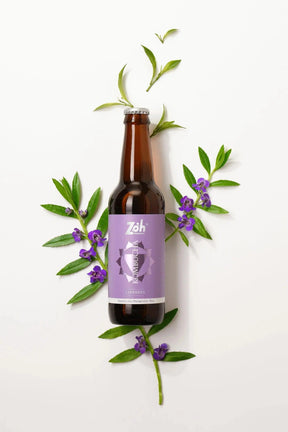 Lavender Kombucha by Zoh: Calming Lavender Ingredients, Top Shot, Premium Quality Fermented Tea Beverage, India