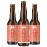 3-pack of peach Zoh Kombucha, gut health drink in India