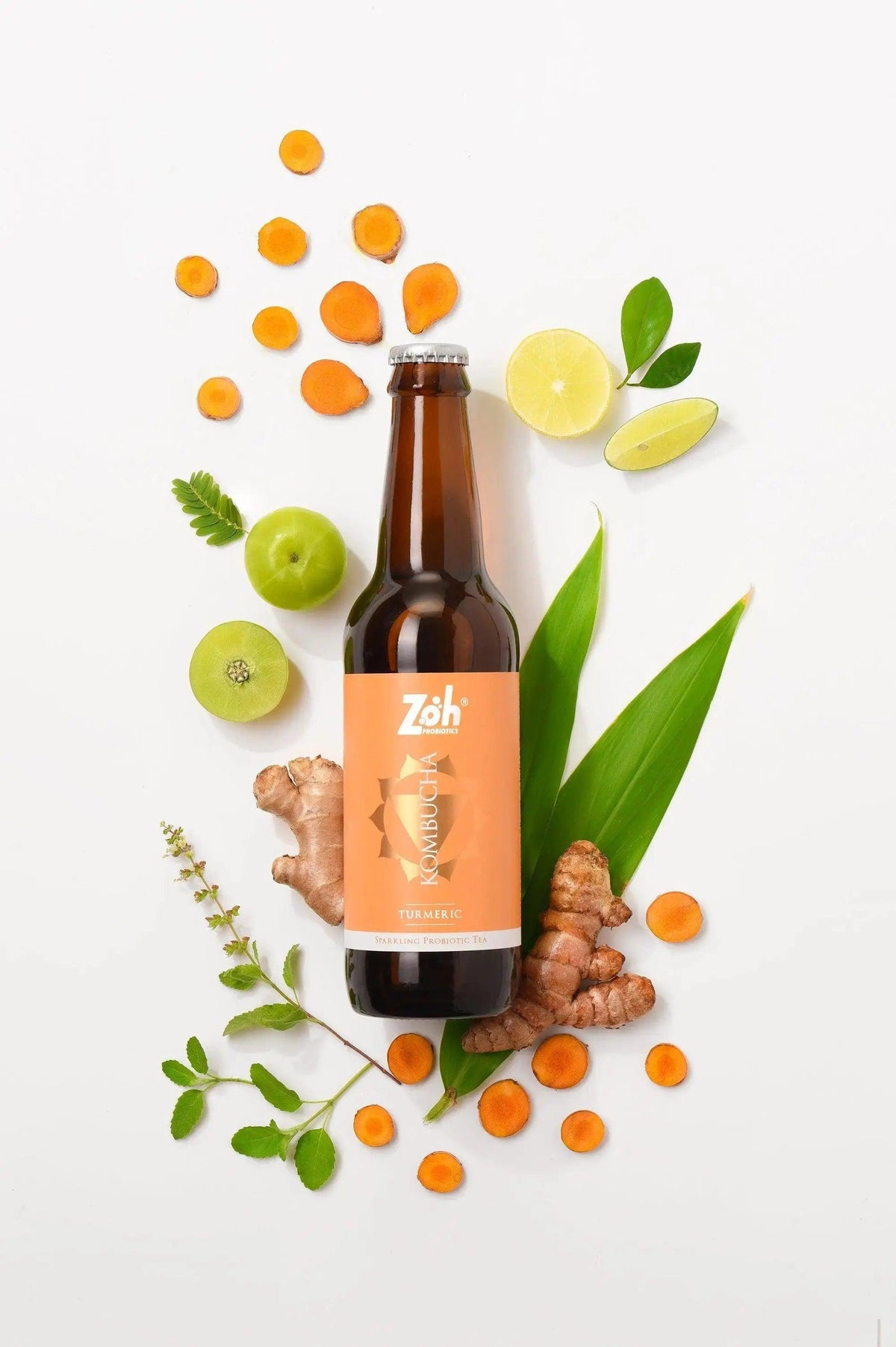 Turmeric Kombucha by Zoh: Infused with Organic Turmeric, Mood Shot, Anti-inflammatory and Immune-Boosting, India