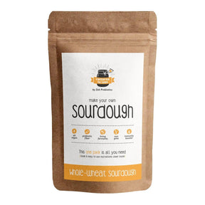 Included in the trio: one Whole Wheat (Atta) Sourdough Starter pack