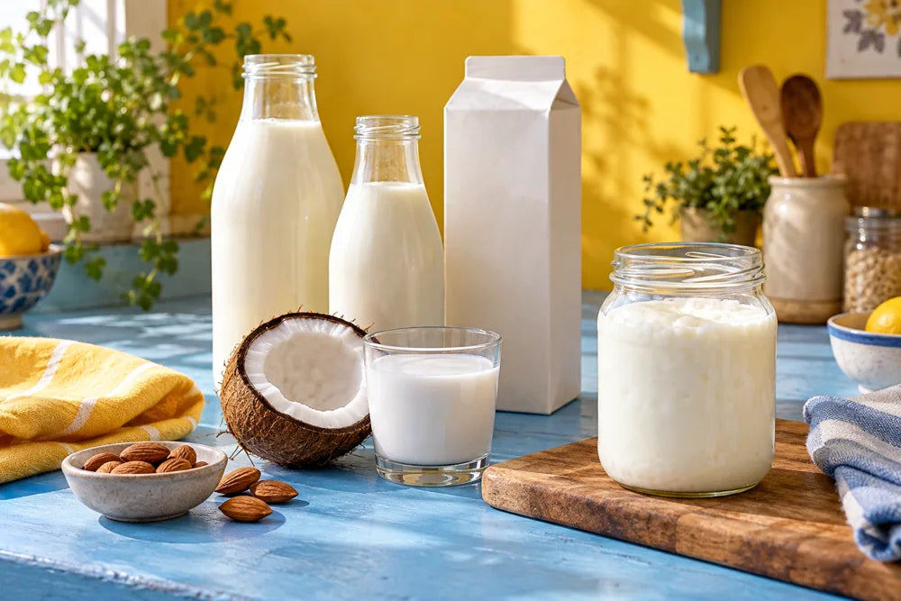 Milk, coconut and almonds: ingredient ideas for kefir