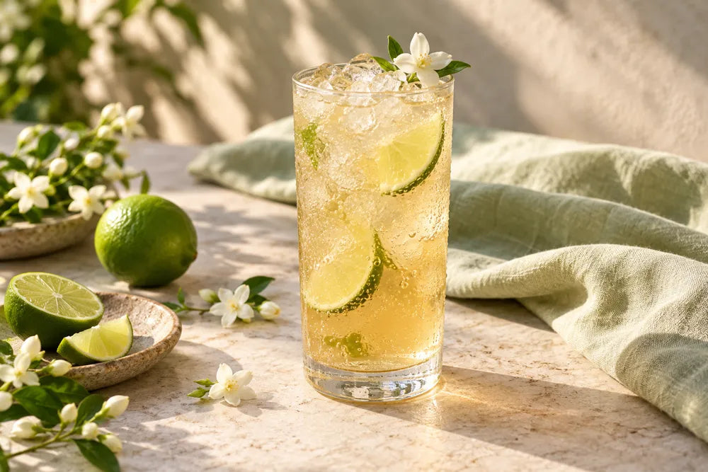 Jasmine Kombucha serving suggestion