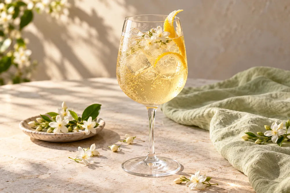 Jasmine Kombucha serving suggestion